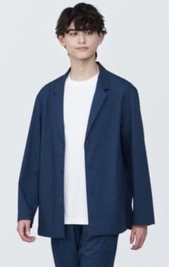 【MUJI:無印良品】シワになりにくいシャツジャケット・パンツセットのサムネイル