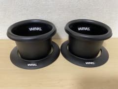 氷上ワカサギ釣り 氷穴アダプター2個セット 自作品 黒・黒ステッカーのサムネイル