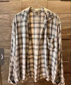 【希少品】【美品】SUNSEA レーヨンオンブレチェックシャツのサムネイル