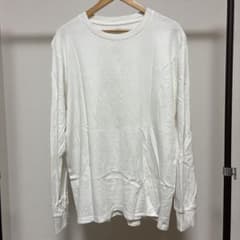 UNIQLO メンズ 白 長袖Tシャツ 綿100% 美品のサムネイル