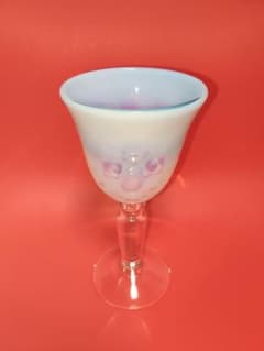 レトロ青い市松模様のワイングラス ガラス工芸品 レトロ青い市松模様のワイングラス ガラス工芸品 - メルカリ