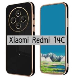 Xiaomi Redmi 14C 스마트폰 케이스 무선 충전 블랙 커버