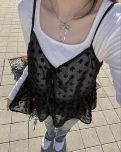 【※白いTシャツは付いてきません】ビスチェ ブラックのサムネイル