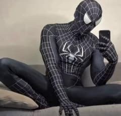 スパイダーマン コスチューム 黒 170センチ - メルカリ