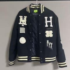 美品】HUF スタジャン ネイビー Lサイズのサムネイル