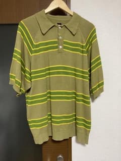 90s TOWNCRAFT ニットポロシャツ ボーダー柄 Lサイズ - メルカリ