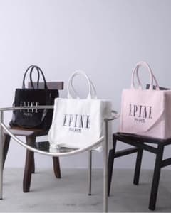 eoine ファー トートバッグ pink