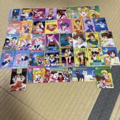 Sailor Moon trading cards, set of 37.