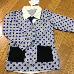 麻衣様専用  新品未使用 子供服 重ね着風ネクタイ付き水玉シャツのサムネイル