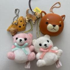 ぬいぐるみ　動物　スクイーズ　ストラップ 5点セットのサムネイル