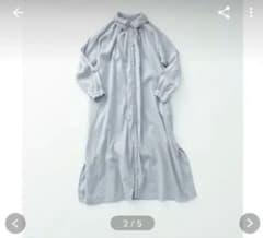 重ね襟シャツワンピースのサムネイル