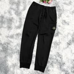 美品 25AW ストーンアイランド スウェットパンツ ジョガーパンツ 黒 M 