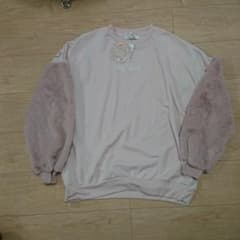 My Melody トレーナー ピンク フリース袖 Lのサムネイル