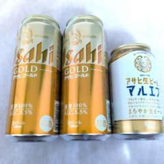 アサヒ ゴールド/マルエフ 生ビール3本セット - メルカリ