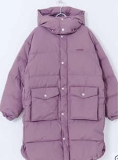 GERRY フード付きパープルダウンジャケット アーバンリサーチコラボ