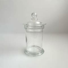 美品】小泉硝子製作所 アンティークガラス ガーゼ壺 ガラス瓶 レトロ