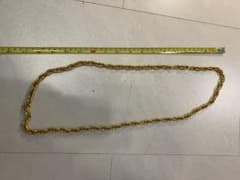 金色 ツイストチェーン ネックレス 約90cmのサムネイル