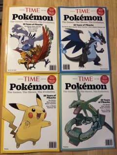 TIME誌 ポケモン 30周年 特別号　4種セットのサムネイル