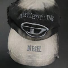 DIESEL メンズキャップブラックデニム C-OLTON-BLACK-Dのサムネイル