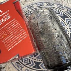 【Coca-Cola】ガラスコップ オリジナルボックス付き　完全未使用のサムネイル