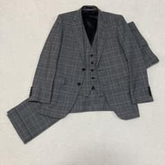 極美品✨ スリーピースビジネススーツ　RUCKEN BACCHAR Y6 グレー 極美品✨ スリーピースビジネススーツ RUCKEN BACCHAR Y6 グレー