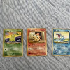 ポケモンカードチャンピオンロード2000旧裏プロモチコリータワニノコヒノアラシのサムネイル