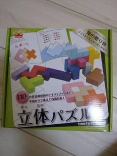 未使用　立体パズル　知の贈り物　外箱つきのサムネイル
