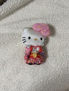 キティ ぬいぐるみキーホルダー 着物 京都のサムネイル