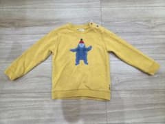 イエロー モグラ刺繍 トレーナーのサムネイル