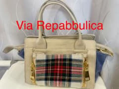 viarepabbulica ハンドバッグ 2way ショルダーバッグイタリア製のサムネイル