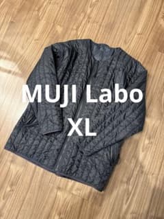 MUJI Labo 撥水中わたジャケット 黒 XL ムジラボ