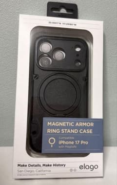 iPhone 17 Pro 케이스 MagSafe 대응 회전 링 스탠드