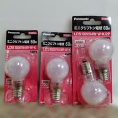 Panasonic ミニクリプトン電球 60形 5個セット（バイオライトなど） バイオライト用 Panasonic ミニクリプトン電球 60形 4個セット - メルカリ