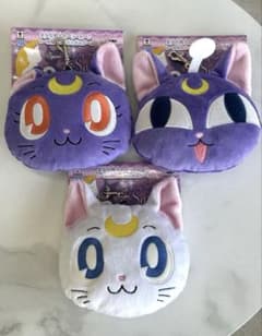 세일러 문 릴 포함 봉제 인형 패스 케이스 루나 아르테미스