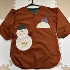Thumbnail of YUKIYA KONKON 雪だるま 割烹着 茶色