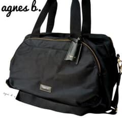 【極美品】【agnes b.】FT03 2Way ボストンバッグ　チャーム、鍵付 極美品】【agnes b.】FT03‐02 2Wayボストンバッグ チャーム付 - メルカリ
