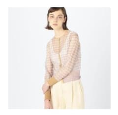 Ballsey シースルーチェック クルーネックカーディガンのサムネイル