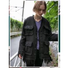 PERVERZE パーバーズ クラッシュツイードジャケット - メルカリ