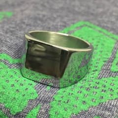 シンプルデザインリング クラシック シグネット シルバーのサムネイル