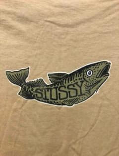 old stussy tシャツ 魚 プリント 80s - メルカリ