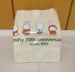 ミッフィー　マチ付き BIGトートバッグ　70th Anniversary　赤