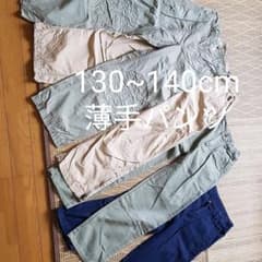 130ー140cm男の子[夏秋]薄手パンツ/七分丈パンツ 計4点のサムネイル