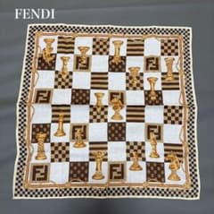 FENDI フェンディ ハンカチ スカーフ チェス柄 ズッカ柄 - メルカリ