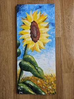 原画】向日葵（ひまわり）アクリル画 現代アート (60×25.5cm) - メルカリ
