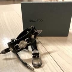TOGA 블랙 가죽 밴드 Apple Watch 용 가죽 시계 벨트