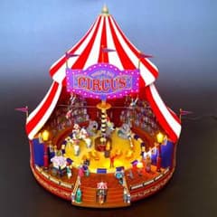 ミスタークリスマス ビッグトップ サーカス ゴールドラベル レア】ミスタークリスマス☆ビッグトップ サーカス☆オルゴール旗あり