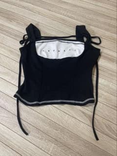 ANDMARY Luca stitch tops ブラックのサムネイル