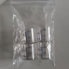 계량컵 4개 세트 10ml 눈금 포함