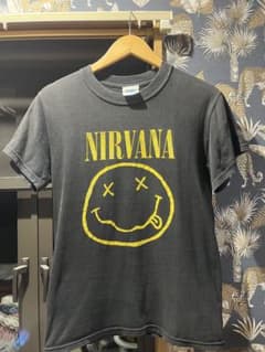 ビンテージNirvana ニルヴァーナ Smiley Face Tシャツ M&O - メルカリ