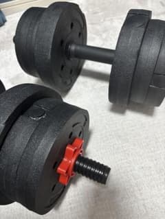 可変式ダンベル 鉄製 黒のサムネイル